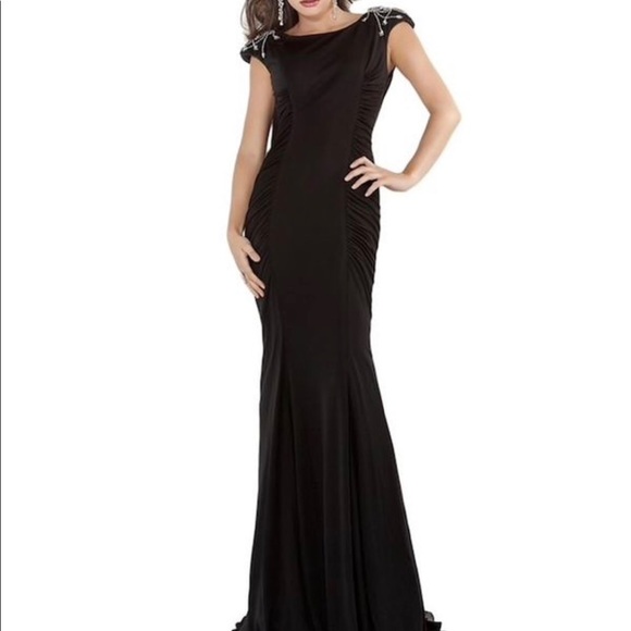 Jovani Designer Evening Dress Prom Dress (Blue) - Picture 9 of 9